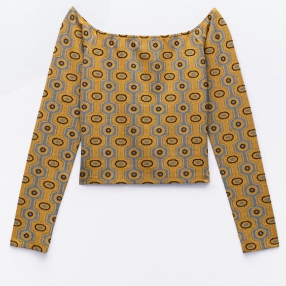 JACQUARD PENCIL SKIRT AND TOP SET - Picture 11 of 13